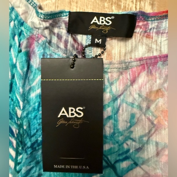 A.B.S by Allen Schwartz Dress Size M Tshirt style vacation NWT - Picture 3 of 6
